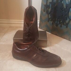 TASSO ELBA Brown Leather Shoes - Size 10